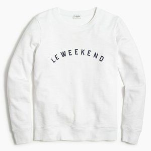 J.Crew Le Weekend Graphic Raglan Sweatshirt